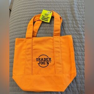 Trader Joe's Orange Canvas Tote Bag